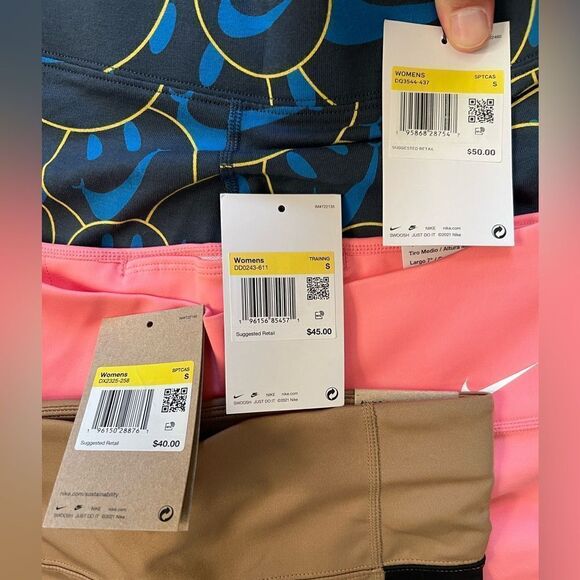 Lot of 3: Nike Mid-Rise 7" Tights Shorts - Picture 3 of 5